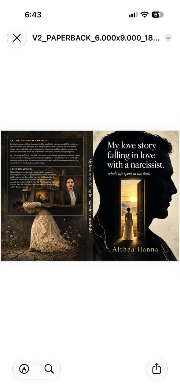 My Love Story Falling in Love with a Narcissist — cover design by Publishing Core